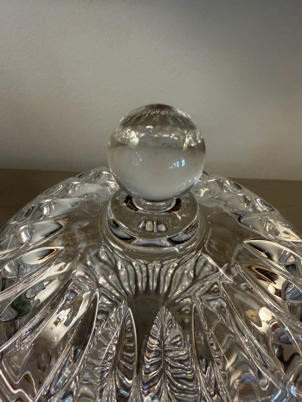 Gorham Althea Clear Cut Crystal Candy Dish with Lid Made in West Germany - Picture 2 of 8